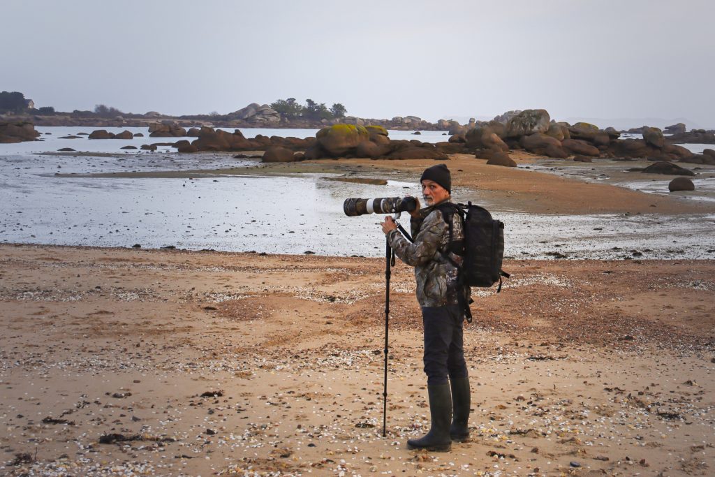 Dominique, photographe animalier de la côte de granit rose