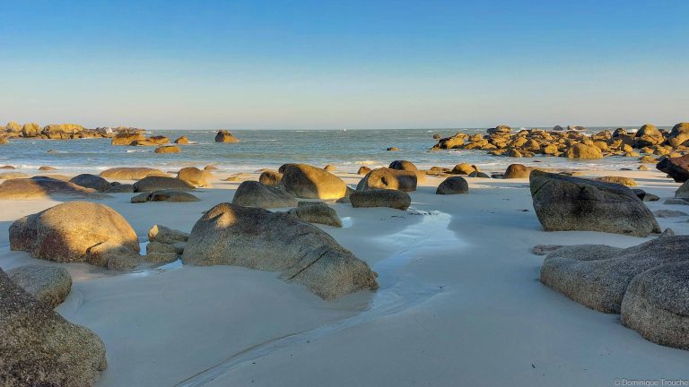 Estran de Brignogan au lever du jour